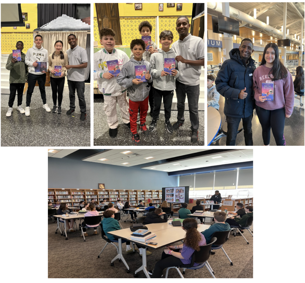 Author visits the middle school